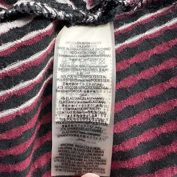 BCBGMaxazria Sleeveless Peplum Pattern Top Blue and Red Size Xsmall XS - Picture 4 of 5